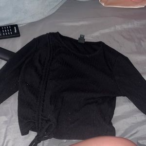 Black crop top